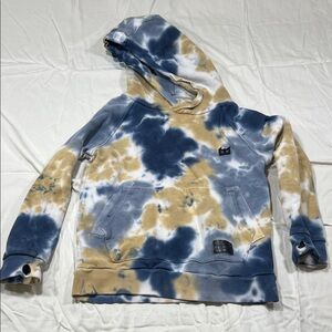 Munster Kids Blue and Tan Tie-Dye Hoodie